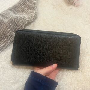 Plain black wallet from indigo love and lore collection